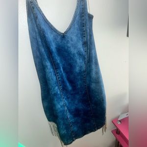 Diamente dress jeans material great stretch